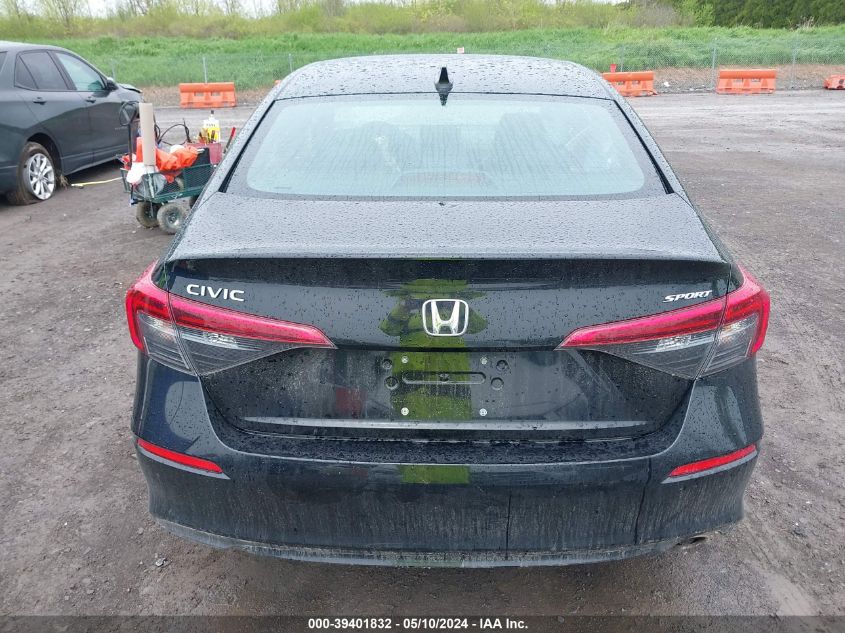 2022 Honda Civic Sport VIN: 2HGFE2F56NH510156 Lot: 39401832