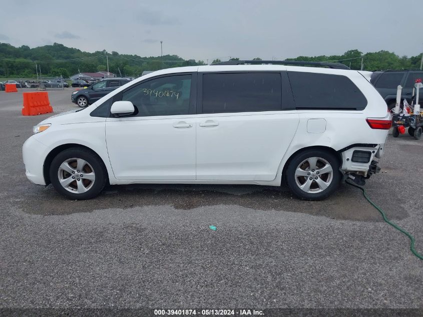2017 Toyota Sienna Le 8 Passenger VIN: 5TDKZ3DC9HS780917 Lot: 39401874