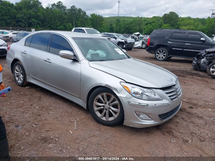 2013 Hyundai Genesis 3.8 VIN: KMHGC4DD4DU232525 Lot: 39401917