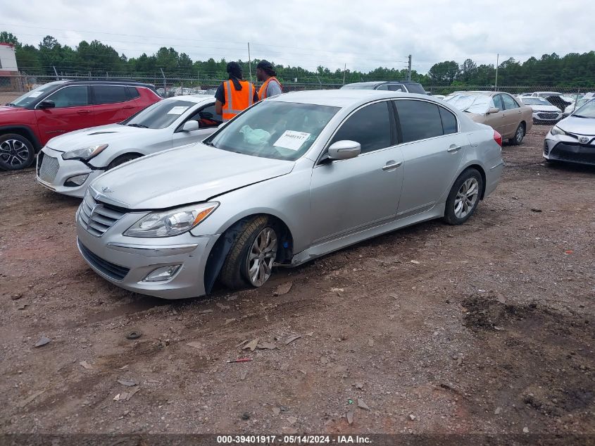 2013 Hyundai Genesis 3.8 VIN: KMHGC4DD4DU232525 Lot: 39401917