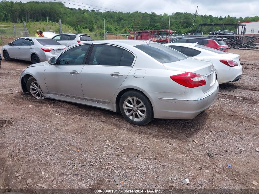 2013 Hyundai Genesis 3.8 VIN: KMHGC4DD4DU232525 Lot: 39401917