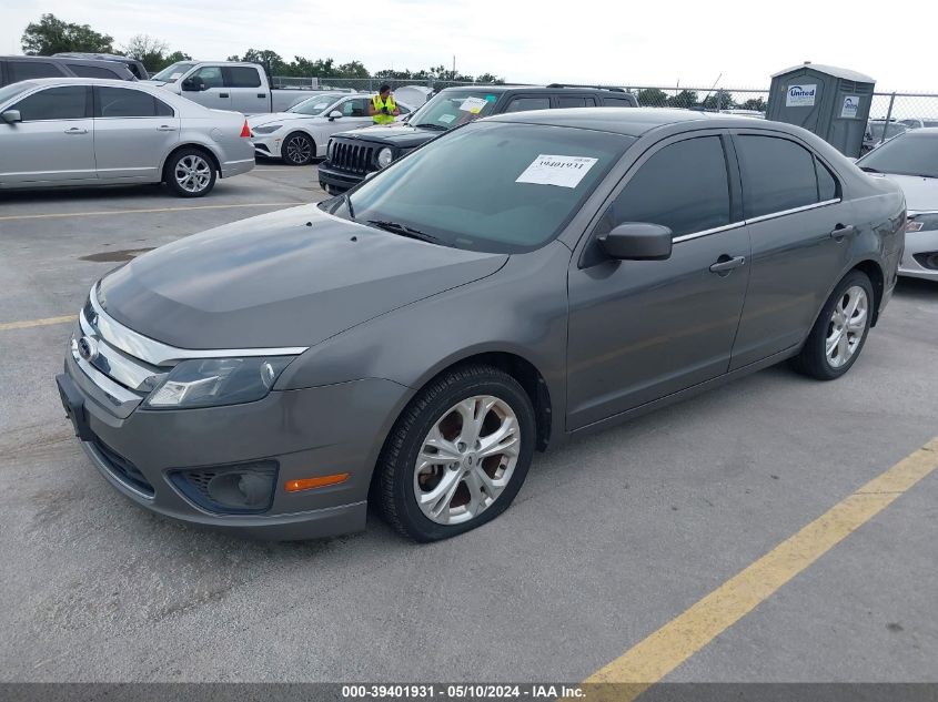 2012 Ford Fusion Se VIN: 3FAHP0HG2CR395681 Lot: 39401931