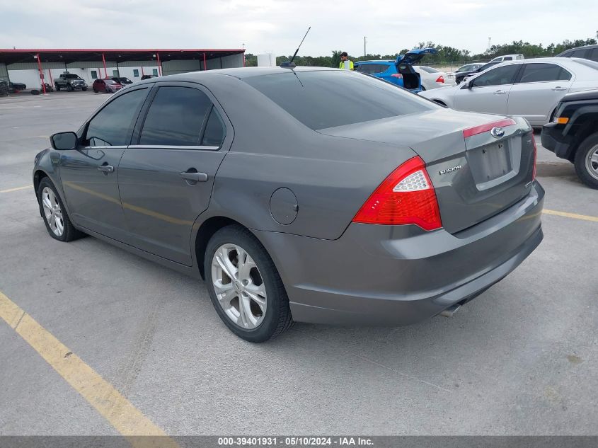 2012 Ford Fusion Se VIN: 3FAHP0HG2CR395681 Lot: 39401931