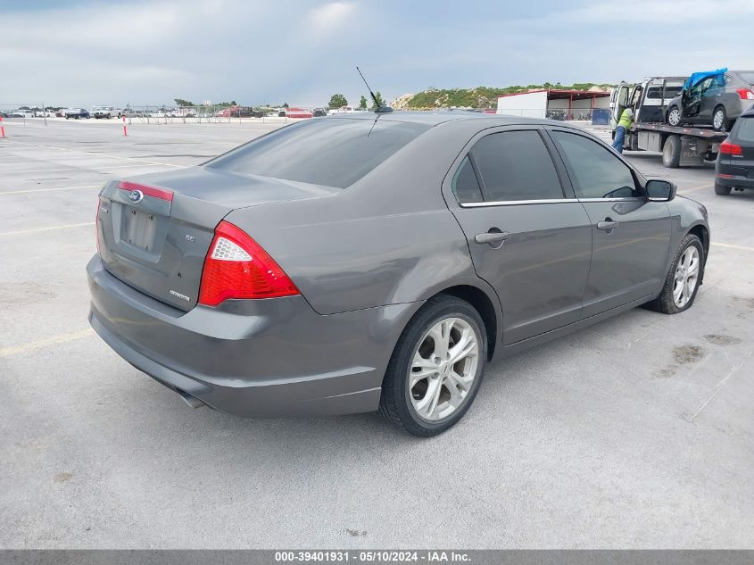 2012 Ford Fusion Se VIN: 3FAHP0HG2CR395681 Lot: 39401931