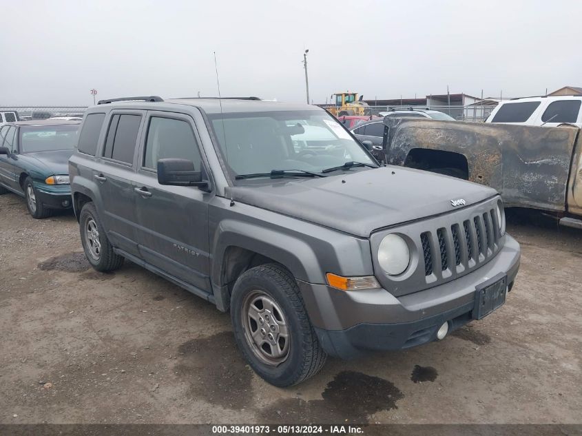 2012 Jeep Patriot Sport VIN: 1C4NJPBA9CD622370 Lot: 39401973