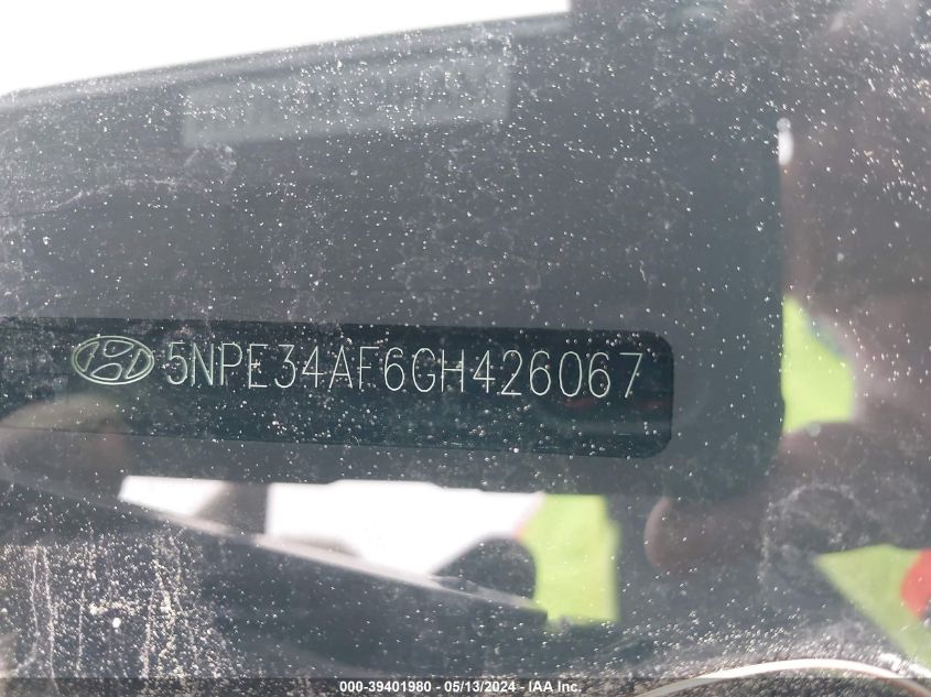 2016 Hyundai Sonata Sport VIN: 5NPE34AF6GH426067 Lot: 39401980
