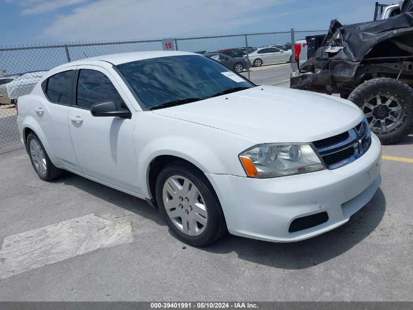 2013 Dodge Avenger Se VIN: 1C3CDZABXDN722790 Lot: 39401991