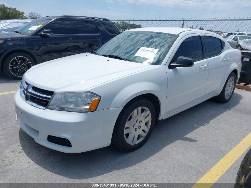 2013 Dodge Avenger Se VIN: 1C3CDZABXDN722790 Lot: 39401991