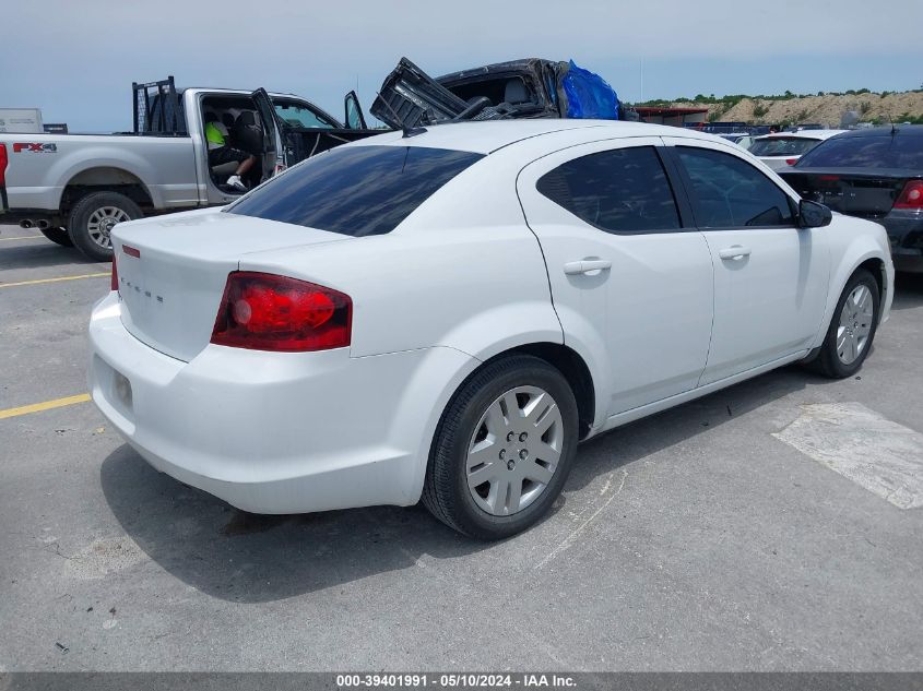 2013 Dodge Avenger Se VIN: 1C3CDZABXDN722790 Lot: 39401991