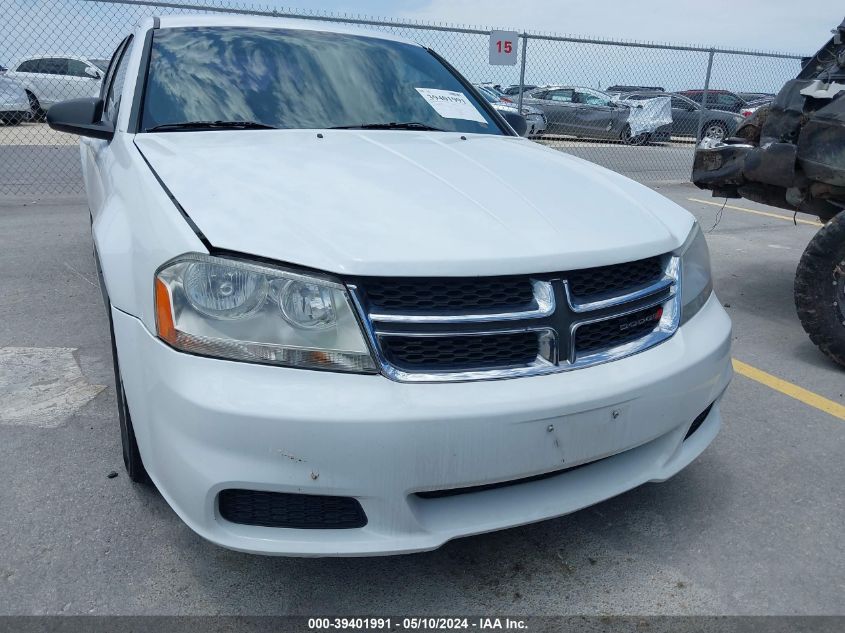 2013 Dodge Avenger Se VIN: 1C3CDZABXDN722790 Lot: 39401991