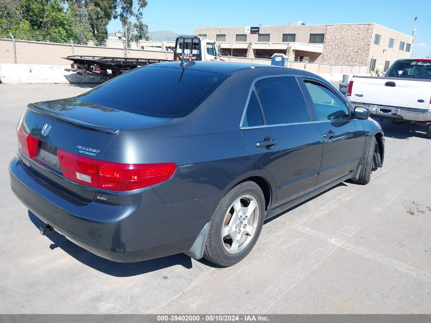 2005 Honda Accord Hybrid Ima VIN: JHMCN36415C003505 Lot: 39402000