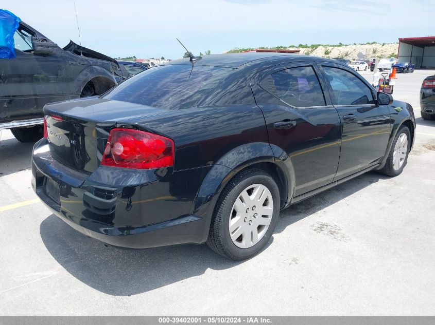 2013 Dodge Avenger Se VIN: 1C3CDZAB1DN722791 Lot: 39402001