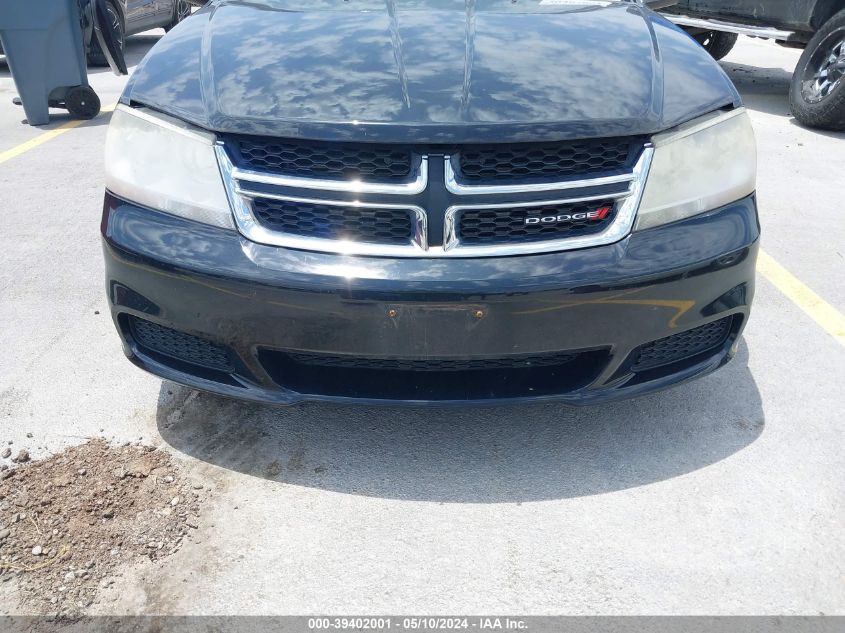 2013 Dodge Avenger Se VIN: 1C3CDZAB1DN722791 Lot: 39402001