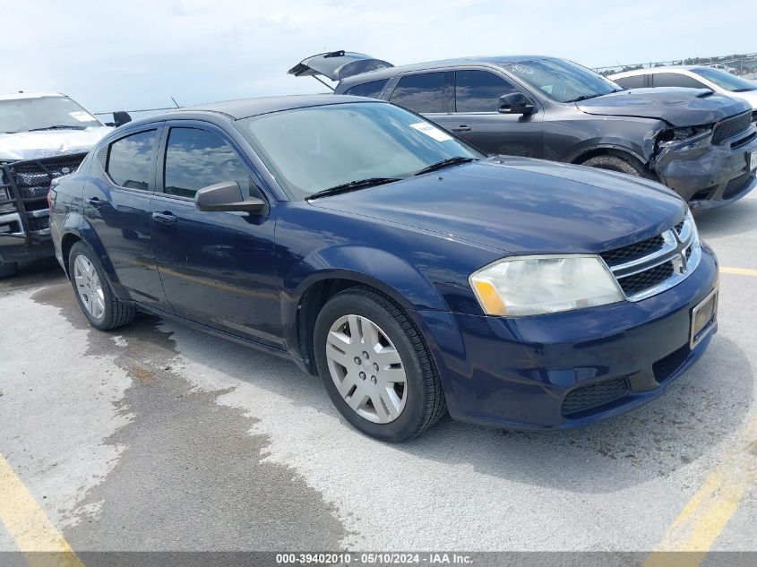 2013 Dodge Avenger Se VIN: 1C3CDZAB3DN722789 Lot: 39402010