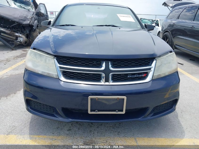 2013 Dodge Avenger Se VIN: 1C3CDZAB3DN722789 Lot: 39402010