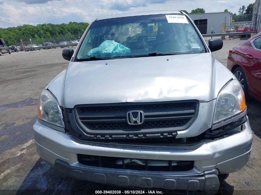 2004 Honda Pilot Lx VIN: 2HKYF18124H542004 Lot: 39402038