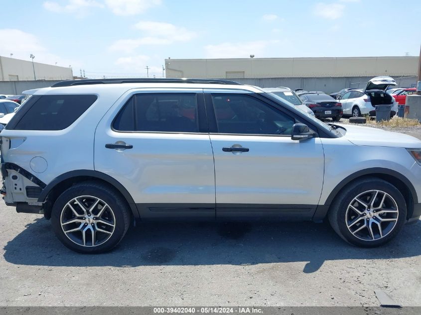 2017 Ford Explorer Sport VIN: 1FM5K8GT2HGE12255 Lot: 39402040