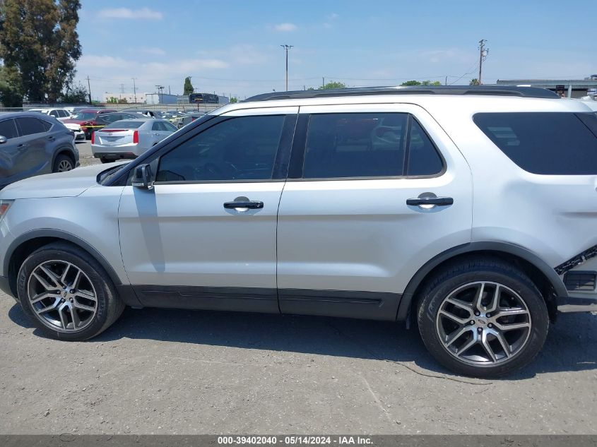 2017 Ford Explorer Sport VIN: 1FM5K8GT2HGE12255 Lot: 39402040