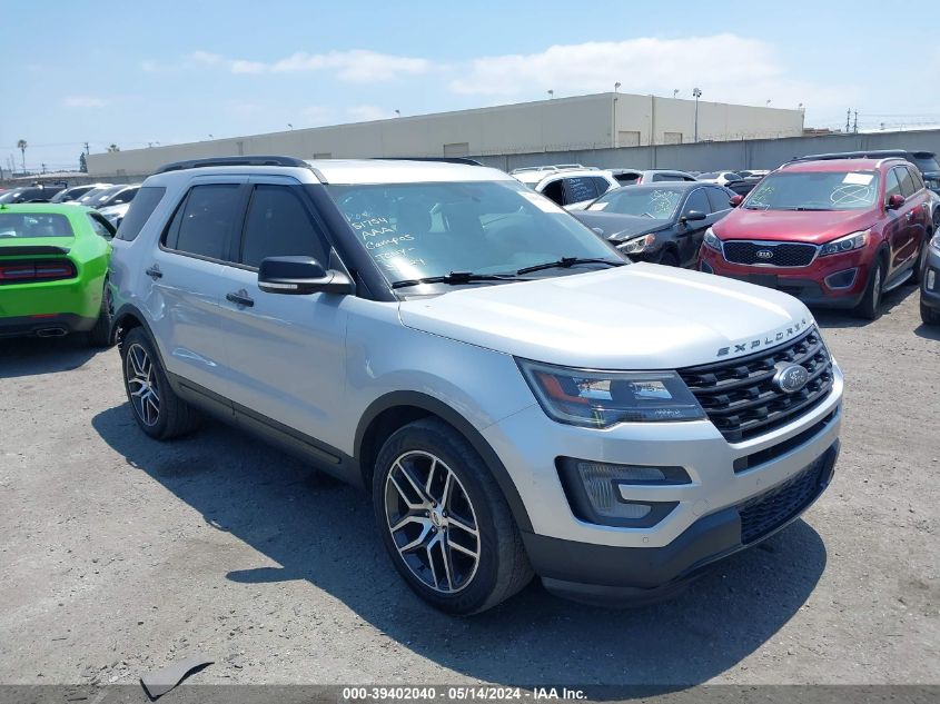 2017 Ford Explorer Sport VIN: 1FM5K8GT2HGE12255 Lot: 39402040