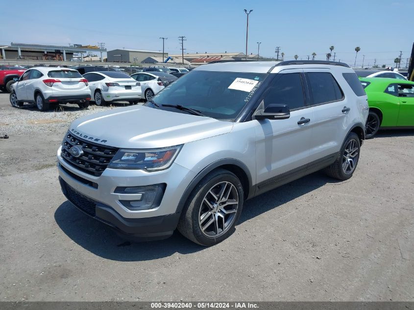 2017 Ford Explorer Sport VIN: 1FM5K8GT2HGE12255 Lot: 39402040