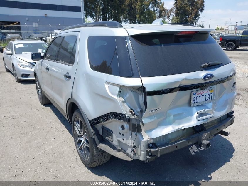 2017 Ford Explorer Sport VIN: 1FM5K8GT2HGE12255 Lot: 39402040