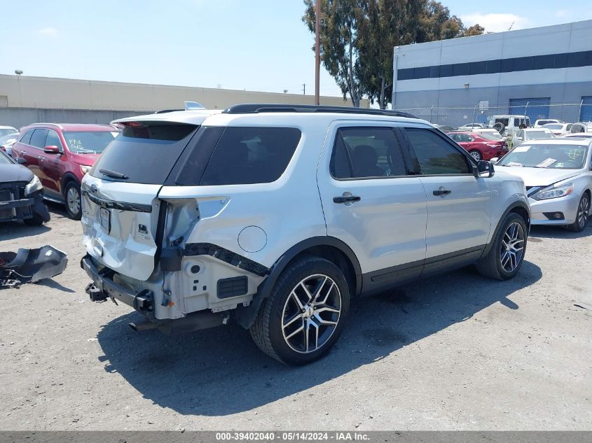 2017 Ford Explorer Sport VIN: 1FM5K8GT2HGE12255 Lot: 39402040