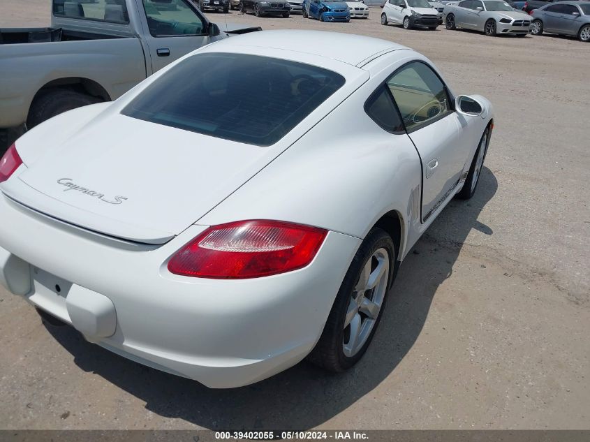 2008 Porsche Cayman S VIN: WP0AB29818U782509 Lot: 39402055