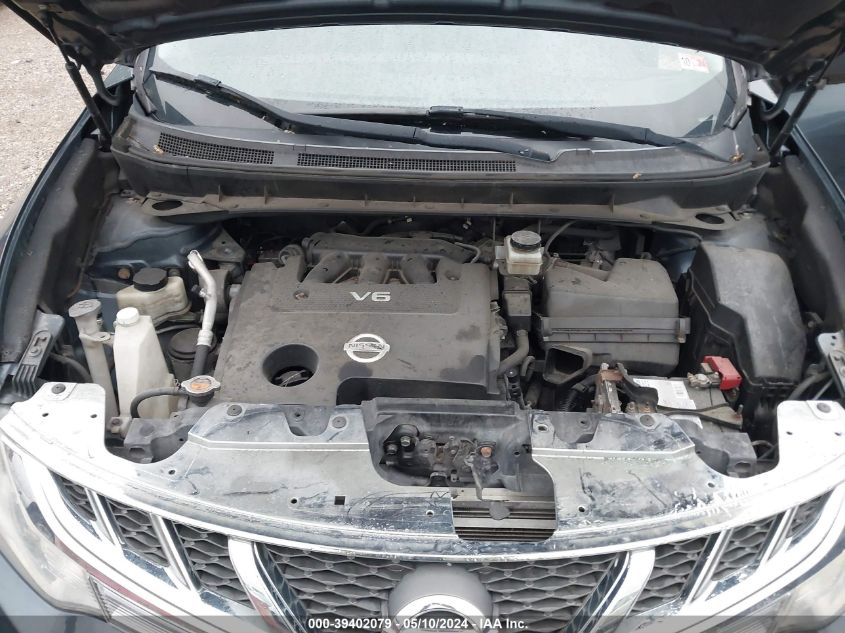 2013 Nissan Murano Sl VIN: JN8AZ1MW0DW312972 Lot: 39402079