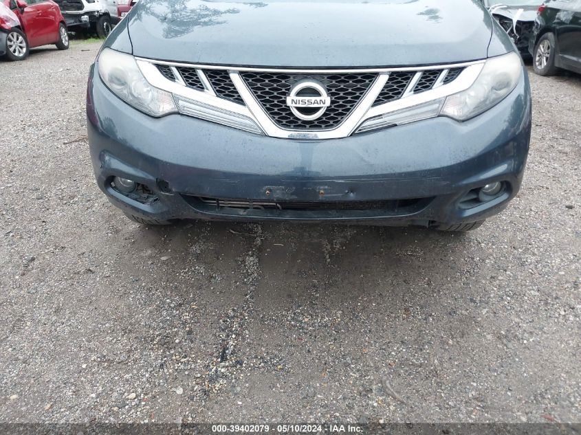 2013 Nissan Murano Sl VIN: JN8AZ1MW0DW312972 Lot: 39402079