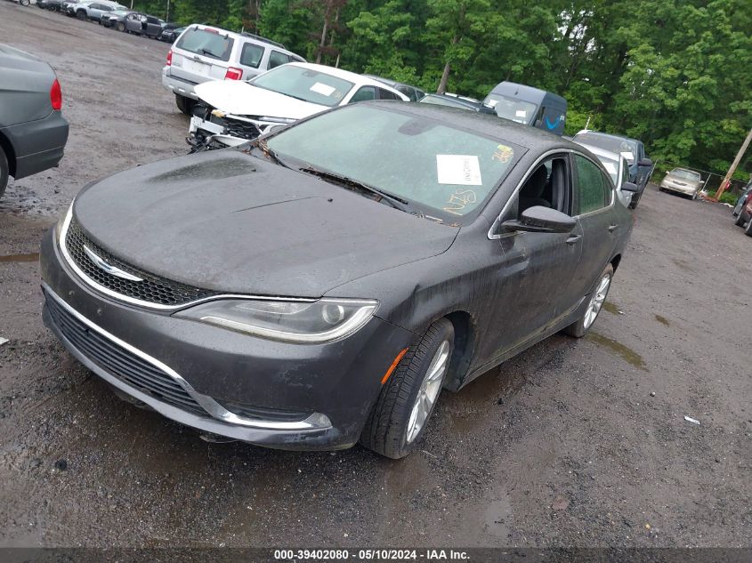 2015 Chrysler 200 Limited VIN: 1C3CCCABXFN582789 Lot: 39402080