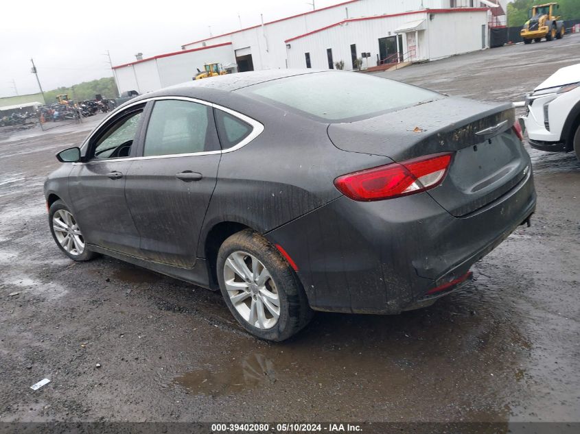 2015 Chrysler 200 Limited VIN: 1C3CCCABXFN582789 Lot: 39402080