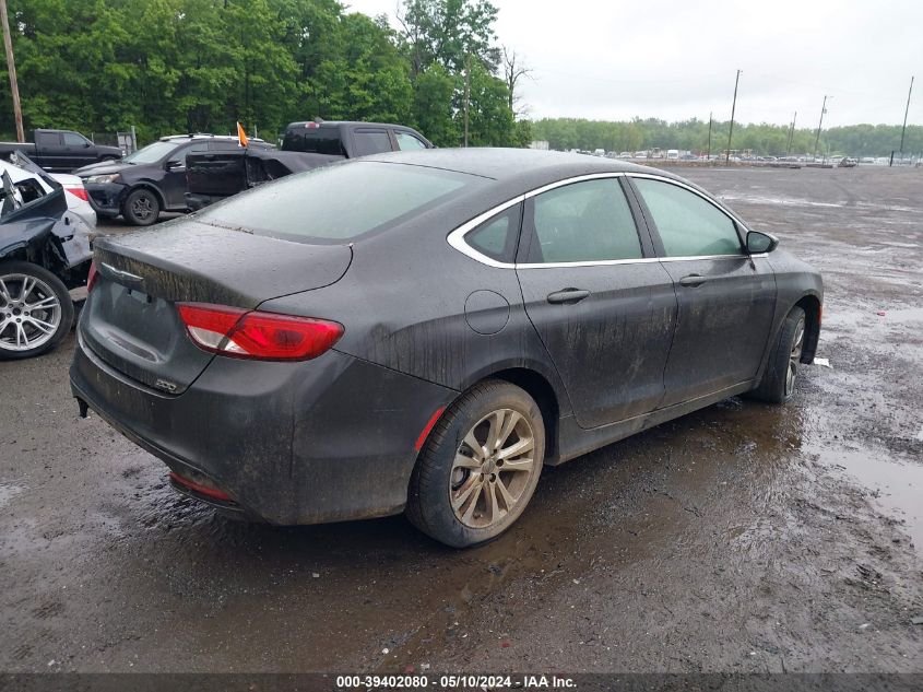 2015 Chrysler 200 Limited VIN: 1C3CCCABXFN582789 Lot: 39402080