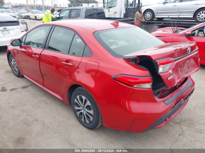 2020 Toyota Corolla Hybrid Le VIN: JTDEBRBE7LJ009046 Lot: 39402082