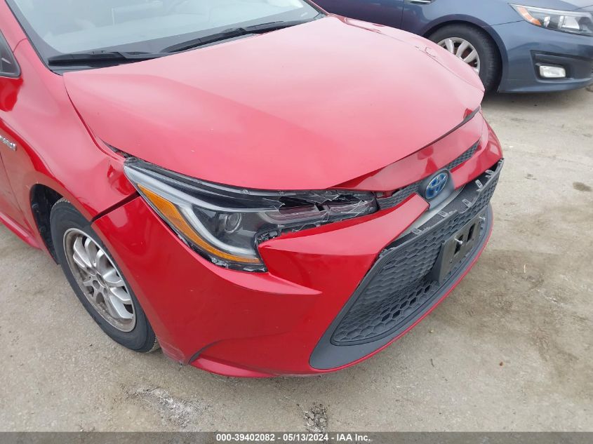 2020 Toyota Corolla Hybrid Le VIN: JTDEBRBE7LJ009046 Lot: 39402082