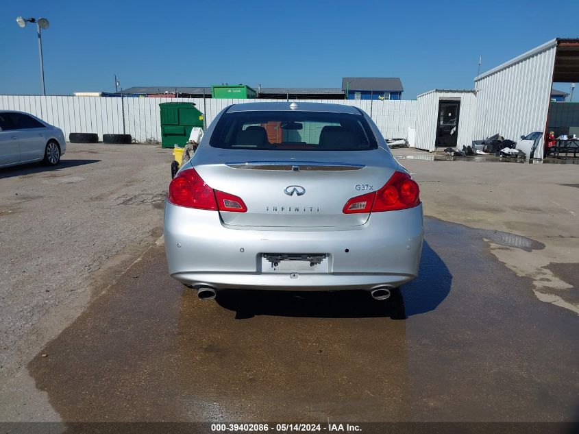2012 Infiniti G37X VIN: JN1CV6AR6CM682008 Lot: 39402086