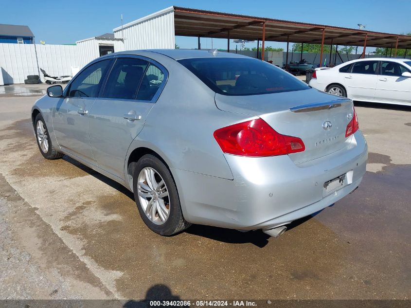 2012 Infiniti G37X VIN: JN1CV6AR6CM682008 Lot: 39402086