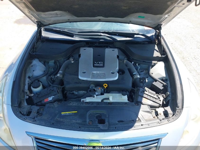 2012 Infiniti G37X VIN: JN1CV6AR6CM682008 Lot: 39402086