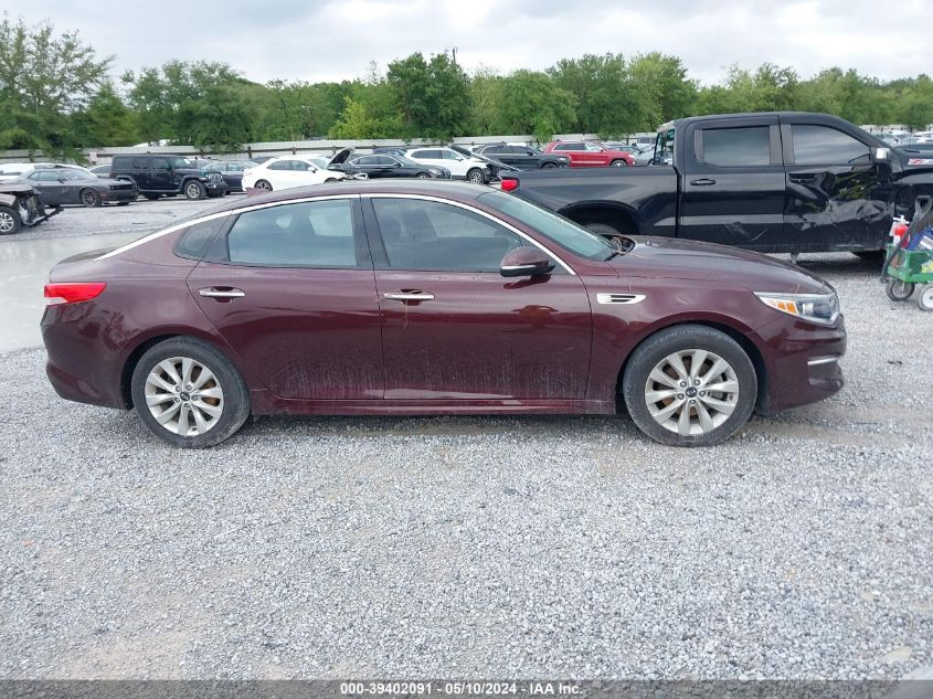 2018 Kia Optima Ex VIN: 5XXGU4L33JG241597 Lot: 39402091