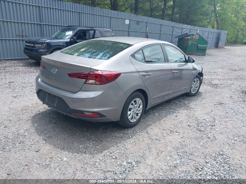 2020 Hyundai Elantra Se VIN: KMHD74LF8LU106600 Lot: 39402098