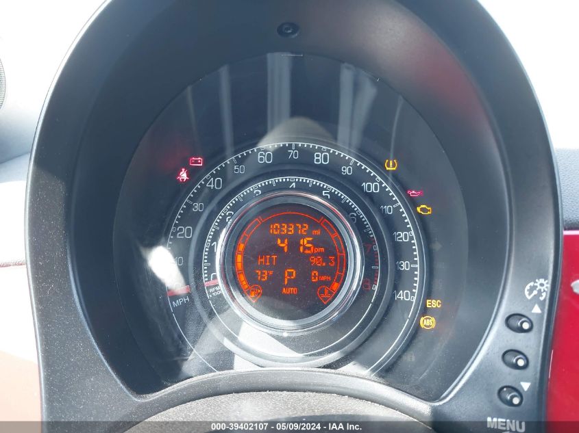 2013 Fiat 500 Sport VIN: 3C3CFFBR3DT624365 Lot: 39402107