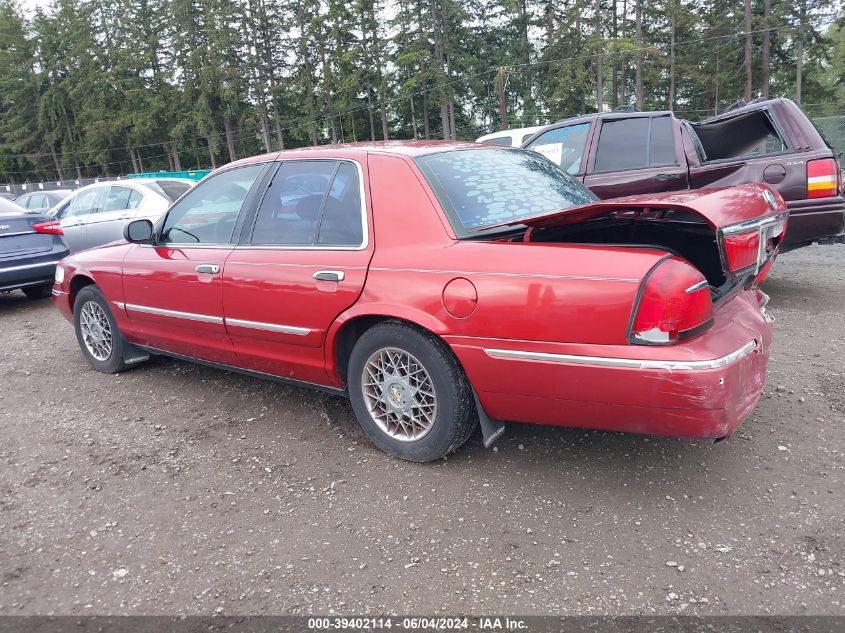 1998 Mercury Grand Marquis VIN: 2MEFM74W0WX601522 Lot: 39402114