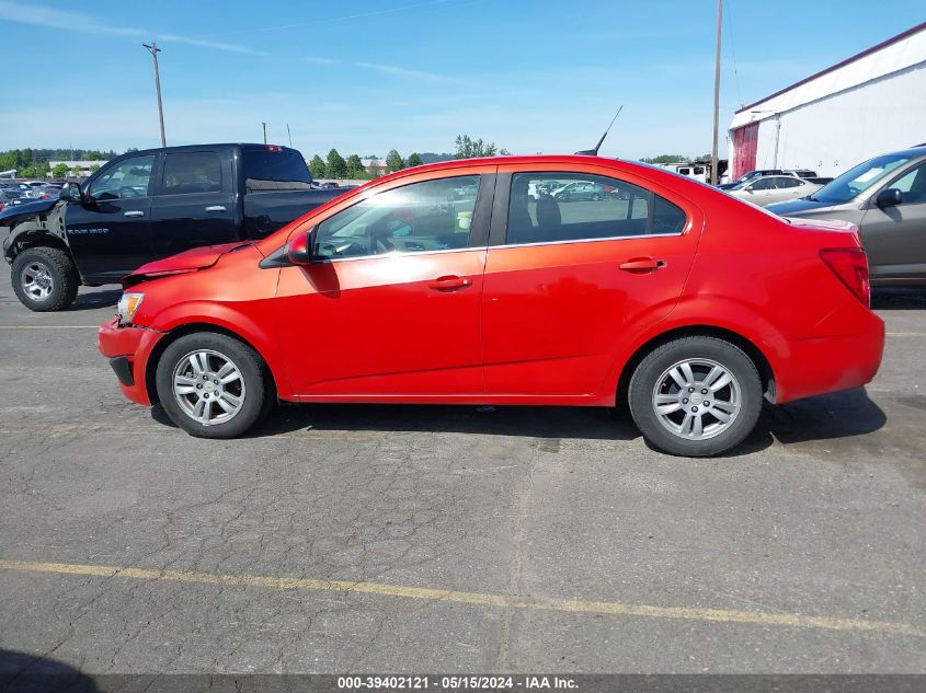 2012 Chevrolet Sonic 2Lt VIN: 1G1JC5SH5C4178827 Lot: 39402121