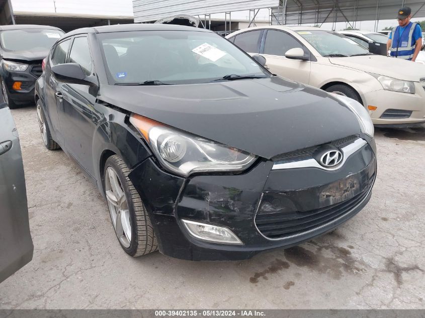 2012 Hyundai Veloster Base W/Black VIN: KMHTC6AD6CU053268 Lot: 39402135