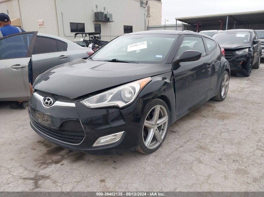 2012 Hyundai Veloster Base W/Black VIN: KMHTC6AD6CU053268 Lot: 39402135