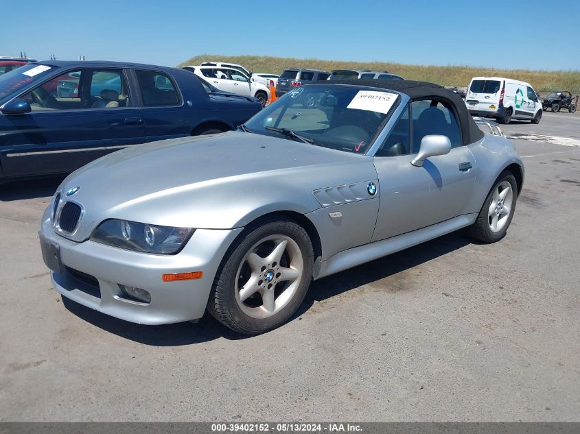 1997 BMW Z3 2.8L Roadster VIN: 4USCJ3328VLC01043 Lot: 39402152