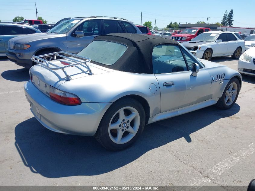 1997 BMW Z3 2.8L Roadster VIN: 4USCJ3328VLC01043 Lot: 39402152