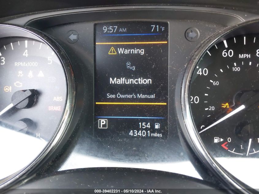 2022 Nissan Rogue Sport Sv Fwd Xtronic Cvt VIN: JN1BJ1BV7NW581119 Lot: 39402231