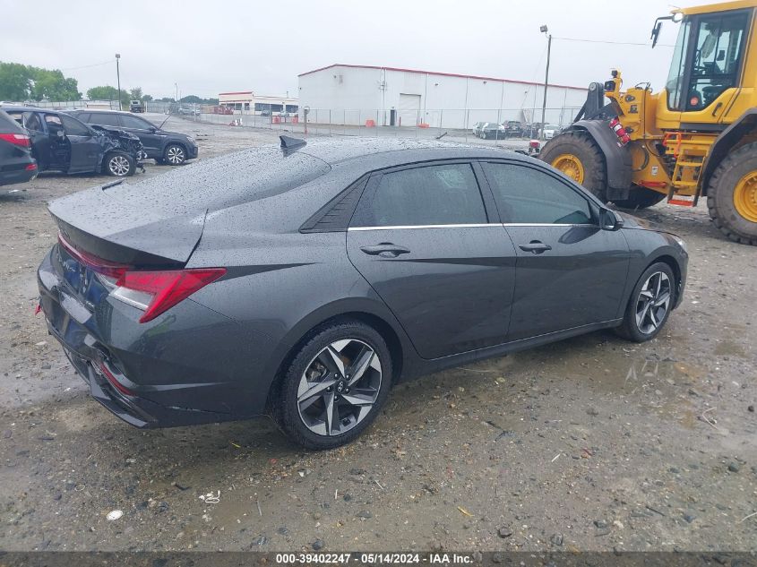 2022 Hyundai Elantra Limited VIN: 5NPLP4AG1NH079166 Lot: 39402247