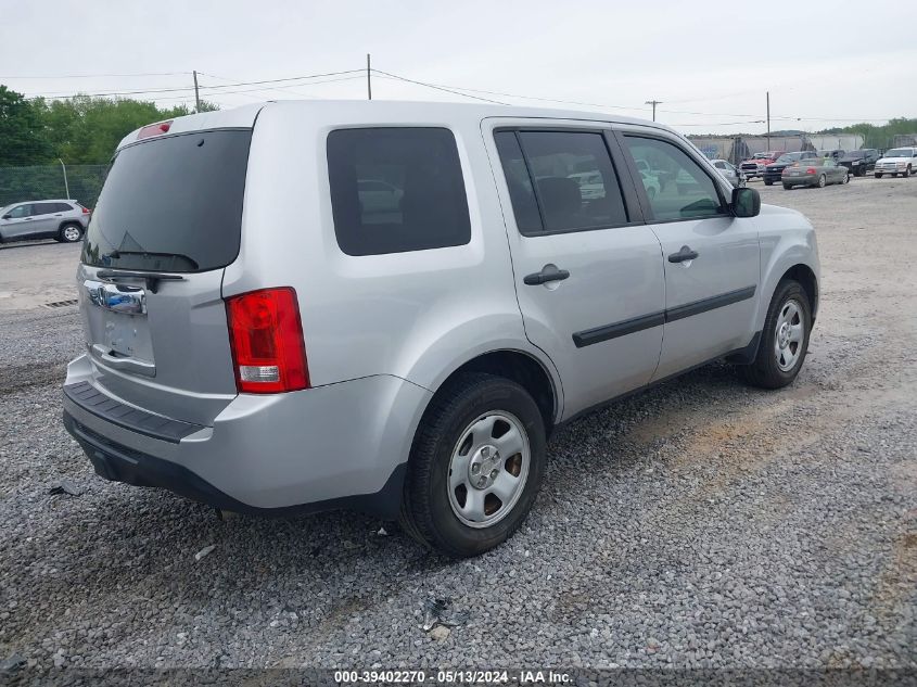 2015 Honda Pilot Lx VIN: 5FNYF3H26FB015153 Lot: 39402270