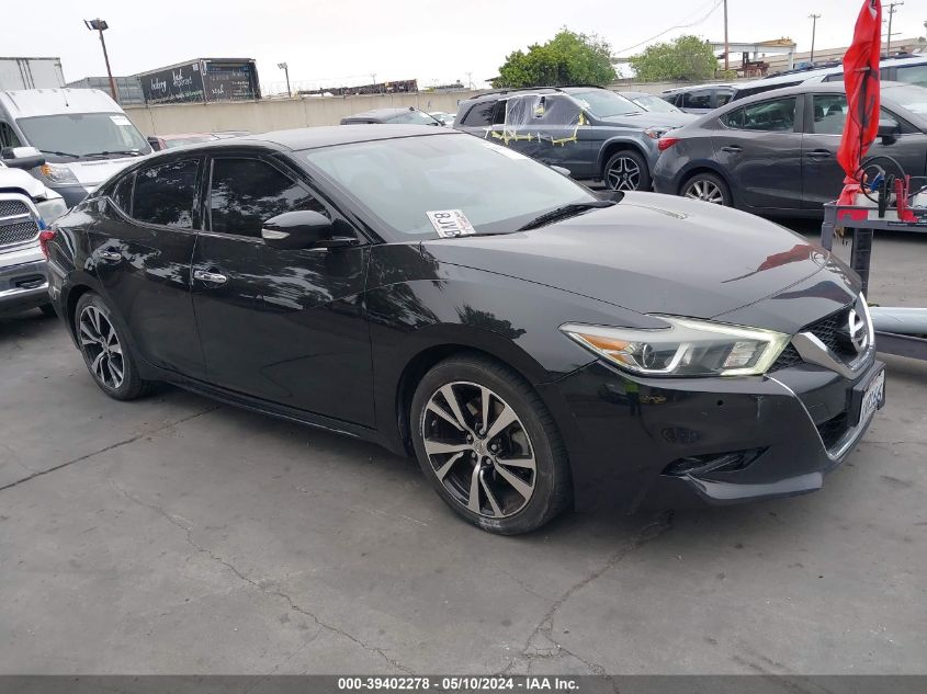 2018 Nissan Maxima 3.5 Sv VIN: 1N4AA6AP1JC362862 Lot: 39402278